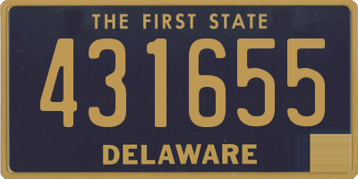 DE license plate 431655