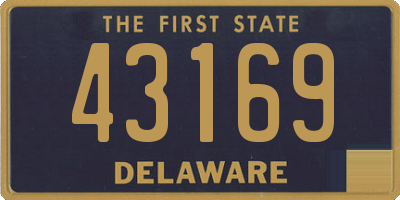 DE license plate 43169