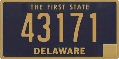 DE license plate 43171