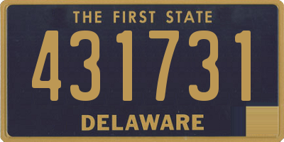 DE license plate 431731