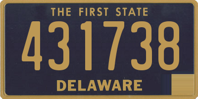 DE license plate 431738
