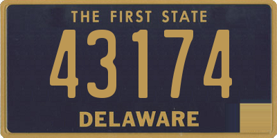 DE license plate 43174