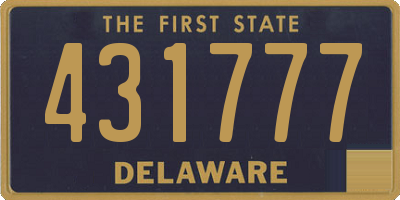 DE license plate 431777