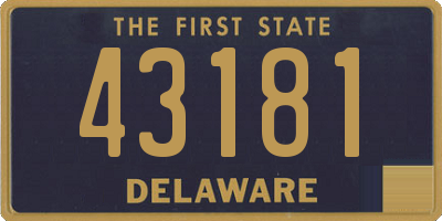 DE license plate 43181