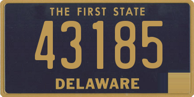 DE license plate 43185