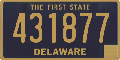 DE license plate 431877