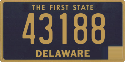 DE license plate 43188