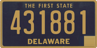 DE license plate 431881