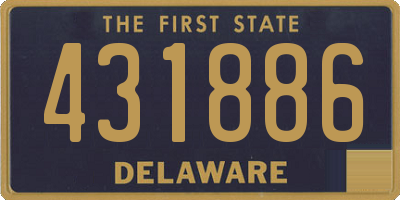 DE license plate 431886