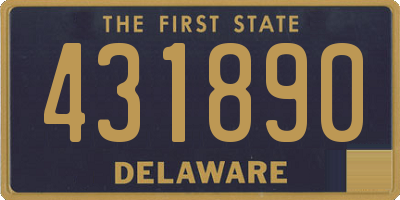 DE license plate 431890