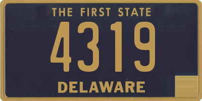 DE license plate 4319