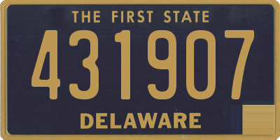 DE license plate 431907