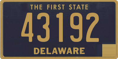 DE license plate 43192