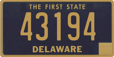 DE license plate 43194