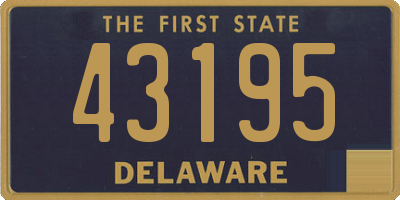 DE license plate 43195