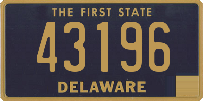 DE license plate 43196