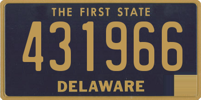 DE license plate 431966