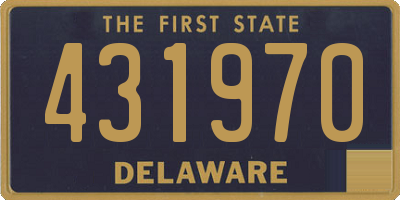 DE license plate 431970