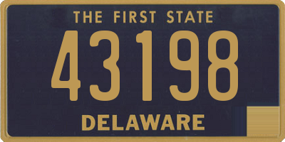 DE license plate 43198