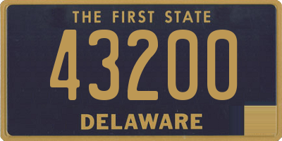 DE license plate 43200