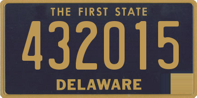 DE license plate 432015