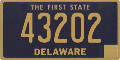 DE license plate 43202