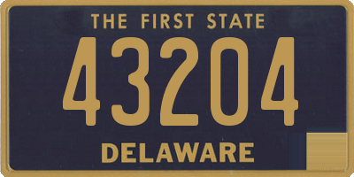 DE license plate 43204