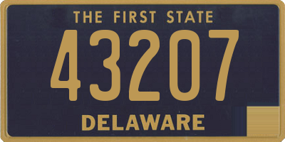 DE license plate 43207