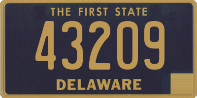 DE license plate 43209