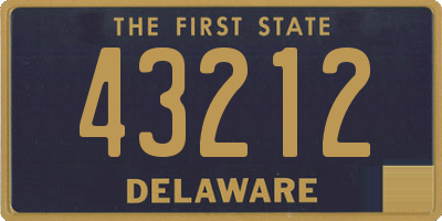 DE license plate 43212