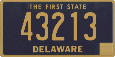 DE license plate 43213