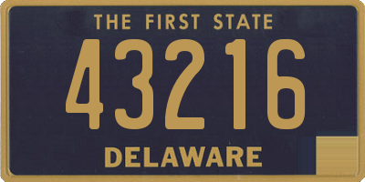 DE license plate 43216