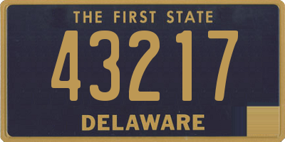 DE license plate 43217