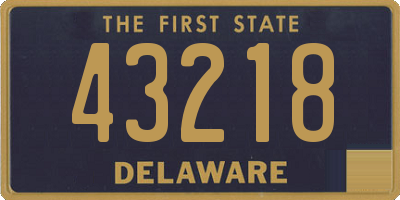 DE license plate 43218