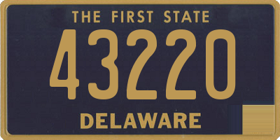 DE license plate 43220