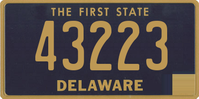 DE license plate 43223