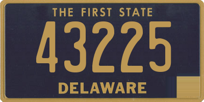 DE license plate 43225