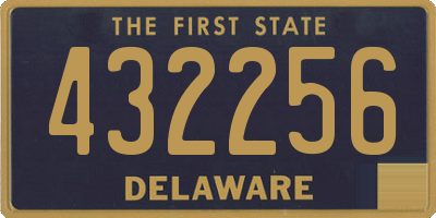 DE license plate 432256