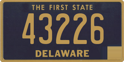DE license plate 43226