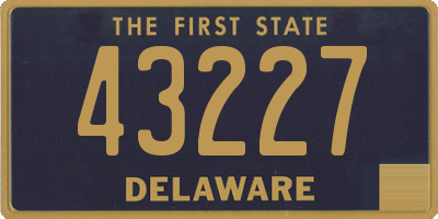 DE license plate 43227