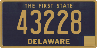 DE license plate 43228