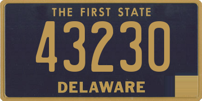 DE license plate 43230