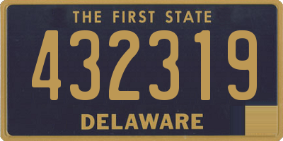 DE license plate 432319
