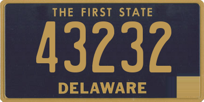 DE license plate 43232