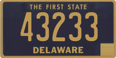 DE license plate 43233