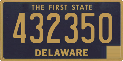 DE license plate 432350