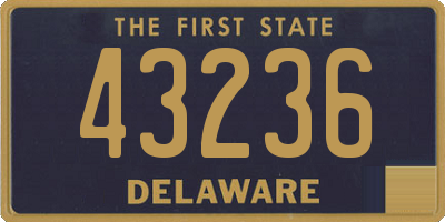 DE license plate 43236