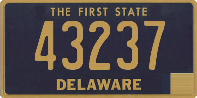 DE license plate 43237