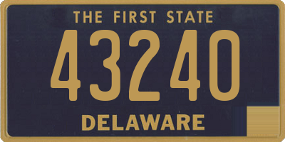 DE license plate 43240