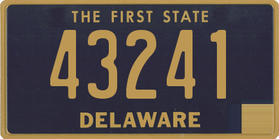 DE license plate 43241